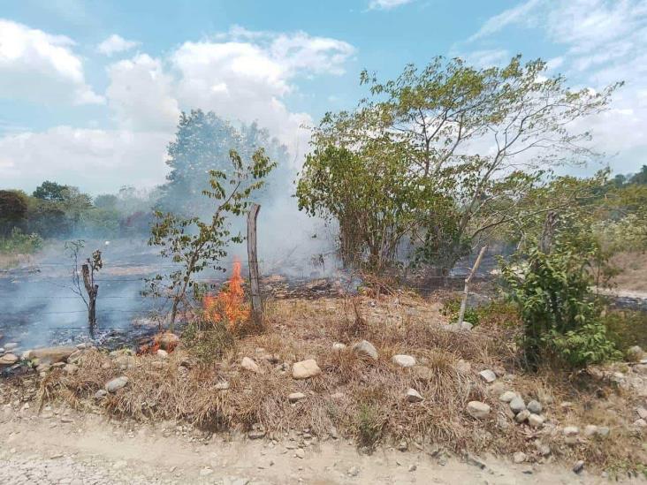 Incendio en comunidad de Misantla estuvo a punto de salirse de control