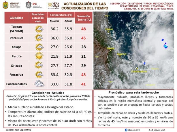 Alberto cada vez más cerca; detecta Conagua potencial ciclón tropical en el Golfo de México