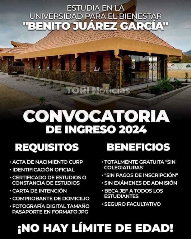 Universidad Benito Juárez emite convocatoria de ingreso 2024; requisitos