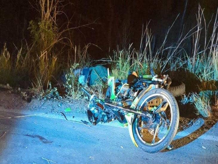 Motociclista en Actopan derrapa y pierde la vida