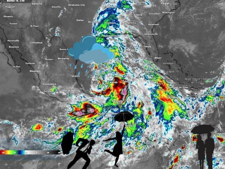 Pronostican lluvias intensas para municipios del norte veracruzano