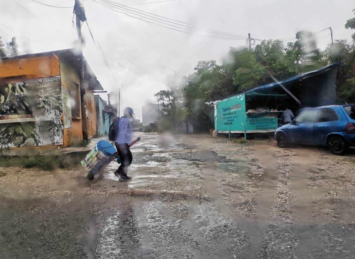 Fuertes lluvias en el sur provocan apagones en Nanchital y Coatzacoalcos