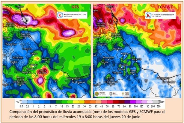 Alerta PC de Veracruz por posible crecidas de ríos, inundaciones y deslaves ante lluvias