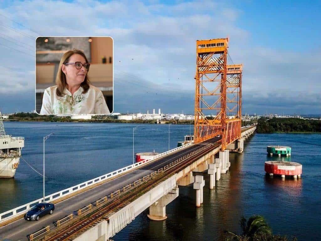 Ya se pagó la deuda del Puente Coatzacoalcos 1; Rocío Nahle va por la caseta de cobro | VIDEO