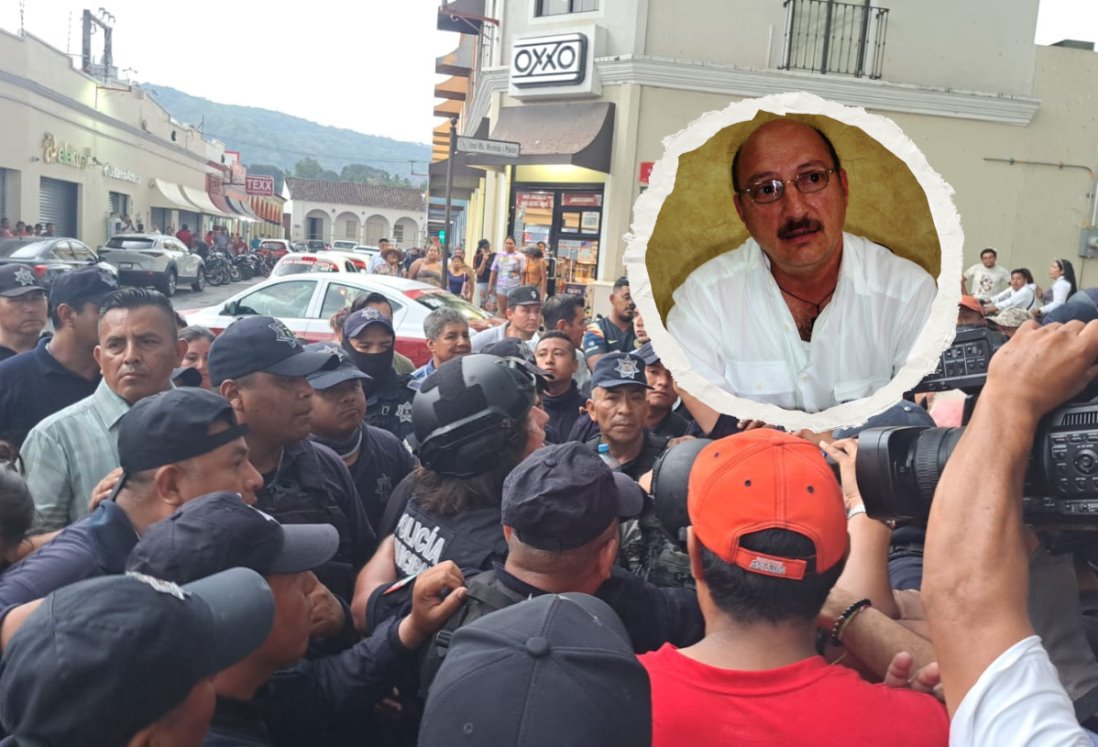 Durante manifestaciones en San Andrés Tuxtla golpean a exesposo de alcaldesa