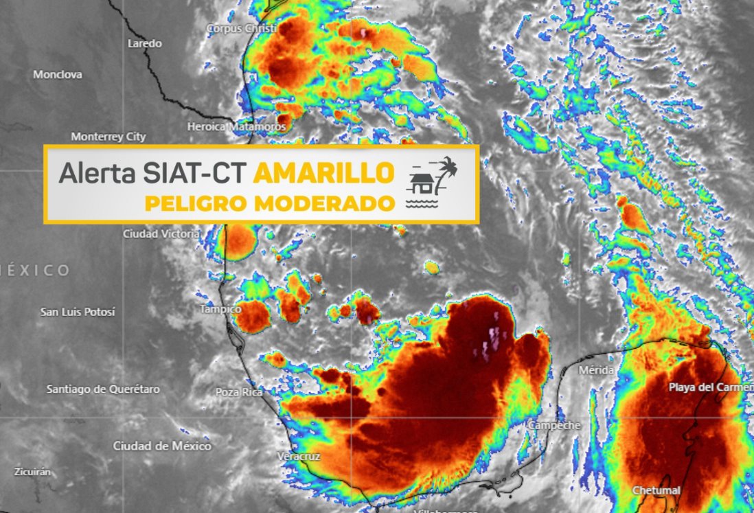Emiten Alerta Amarilla por acercamiento de tormenta tropical Alberto a Veracruz