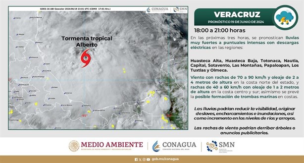 Tormenta Tropical Alberto: suspenden clases en estas zonas por Alerta Naranja