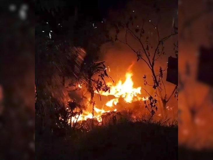 Fuerte incendio deja humilde vivienda calcinada en la colonia 6 de Junio de Xalapa 