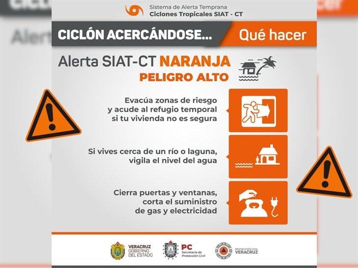 Anuncian alerta naranja para Veracruz; sube riesgo ante tormenta tropical Alberto