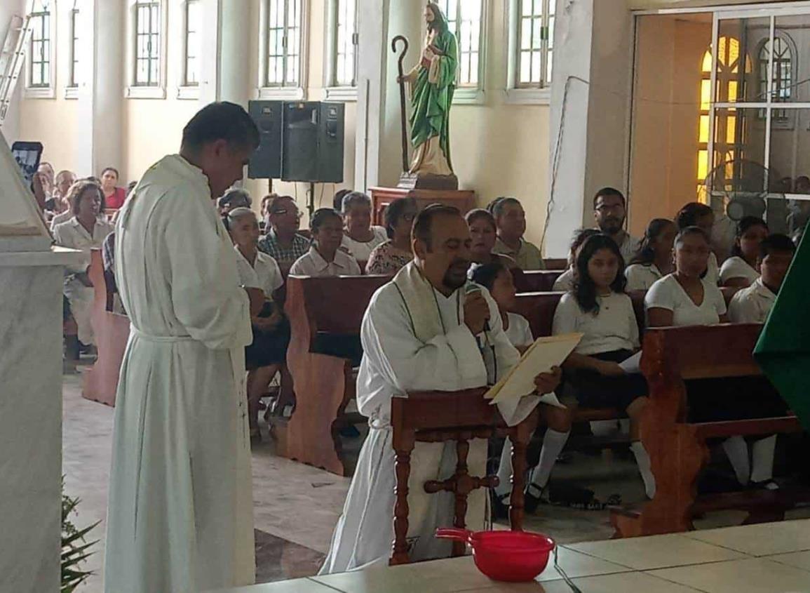Barrio Tamarindo de Acayucan tiene nuevo sacerdote