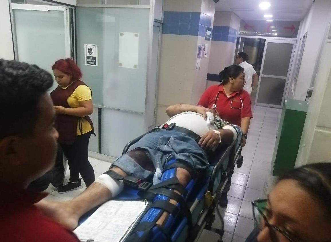 Piden solidaridad para Mamalón, motorepartidor accidentado en Coatzacoalcos
