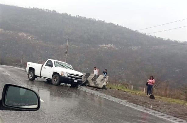 Lluvia provoca encharcamientos y accidentes en Autopista 150D Puebla-Córdoba (+Video)
