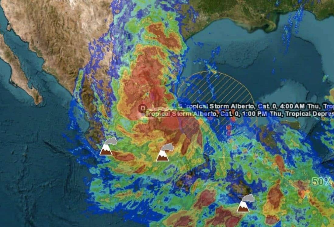 Bajan alerta Naranja a Verde por posible formación de nueva tormenta tropical que afectaría a Veracruz