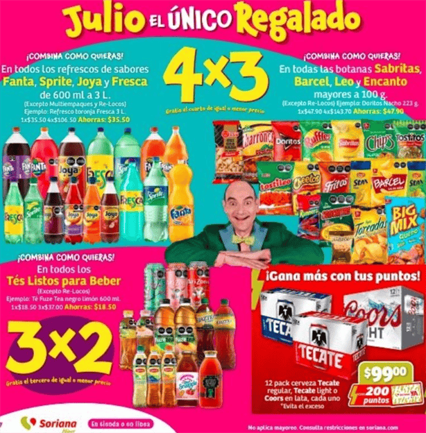 Julio Regalado Soriana; estas son las ofertas del 20 al 26 de junio ¡Aprovecha!