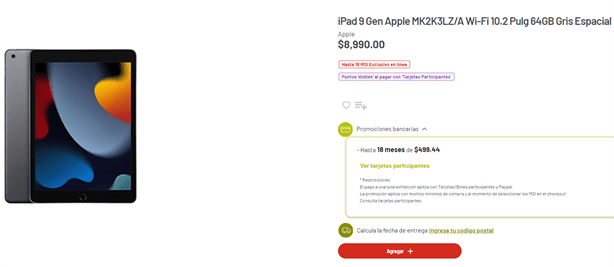 Julio Regalado: esta es la iPad de Apple más barata en Soriana