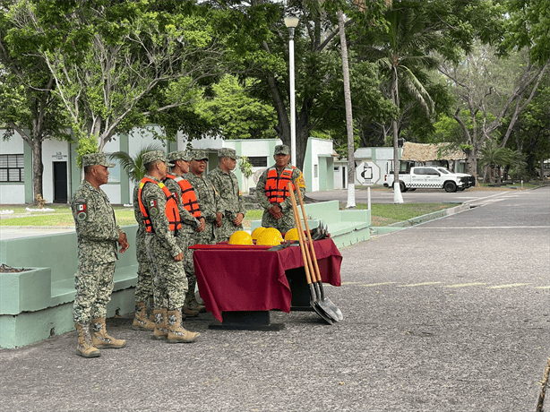 Batallón de La Boticaria listo para temporada de huracanes en Veracruz