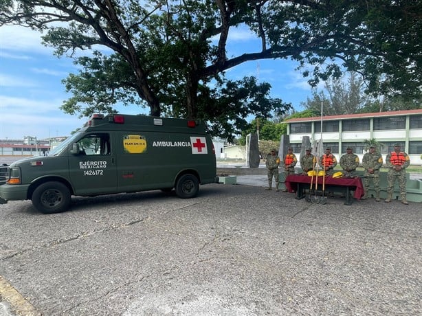Hospital militar de La Boticaria apoyará en mergencias por lluvias en Veracruz
