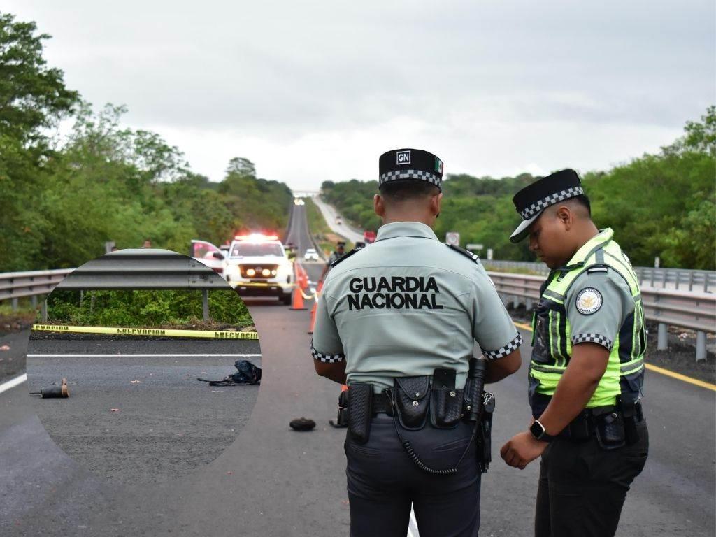 ¡Trágico! campesino muere arrollado en autopista de Acayucan; vehículos lo destrozaron I VIDEO
