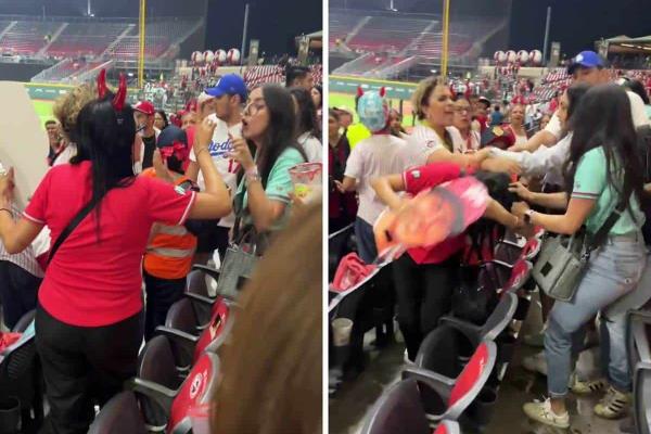 Viral: Mujeres protagonizan pelea en el estadio Alfredo Harp Helú (+Video)