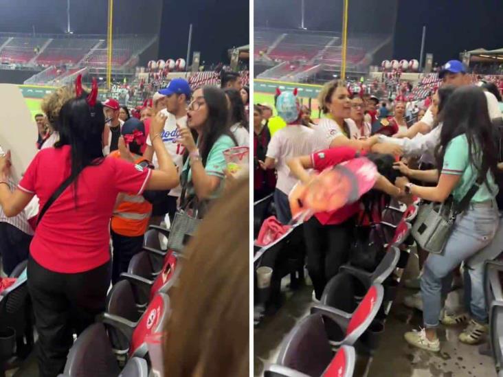 Viral: Mujeres protagonizan pelea en el estadio Alfredo Harp Helú (+Video)