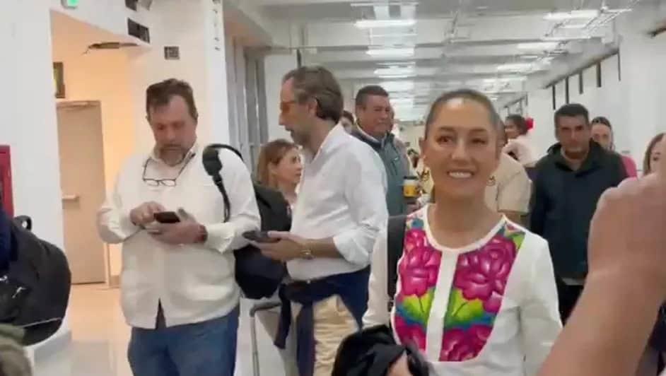 Se retrasa vuelo de Claudia Sheinbaum desde CDMX a Veracruz