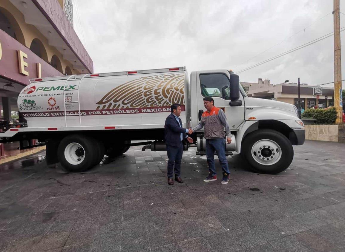 Protección Civil de Ixhuatlán del Sureste ya cuenta con camión cisterna