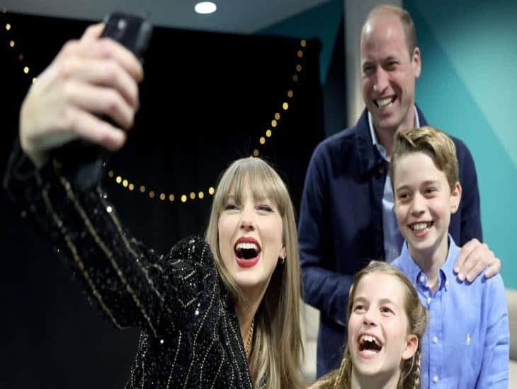 Taylor Swift se toma selfie con Príncipe William y sus hijos en Londres