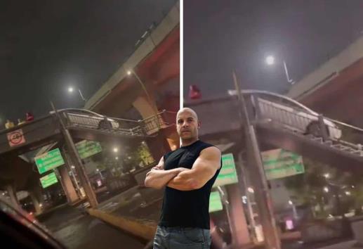 Se sube con todo y auto a puente peatonal; pasó en México (+Video)