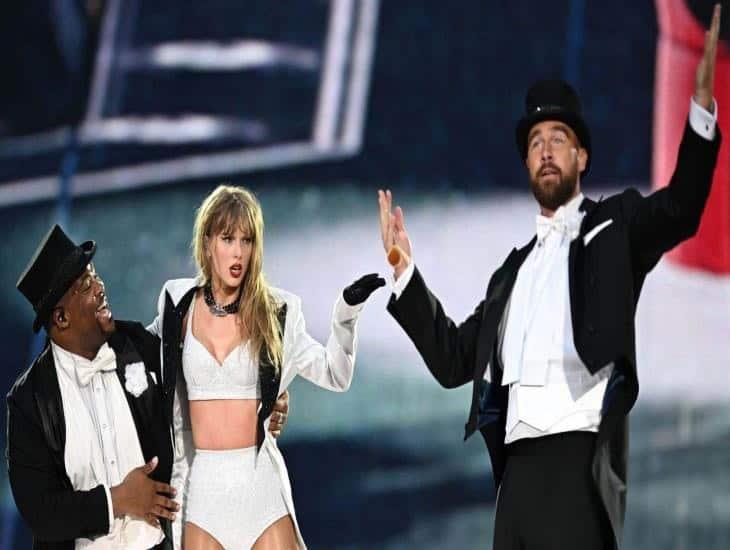 Taylor Swift sube al escenario de su Eras Tour a Travis Kelce