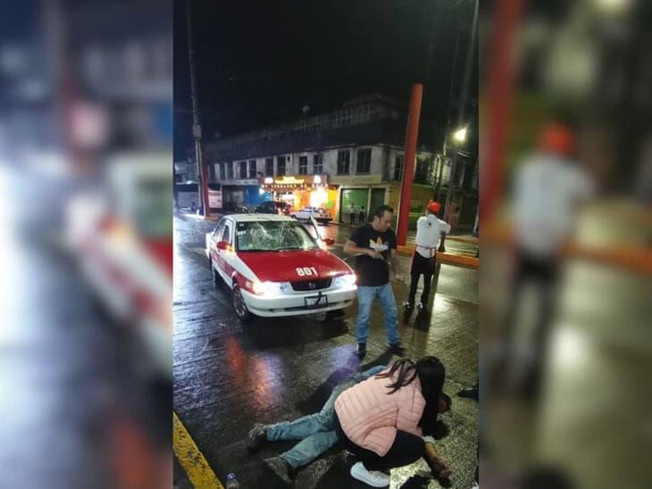 Ciclista resulta atropellado por un taxi en Río Blanco