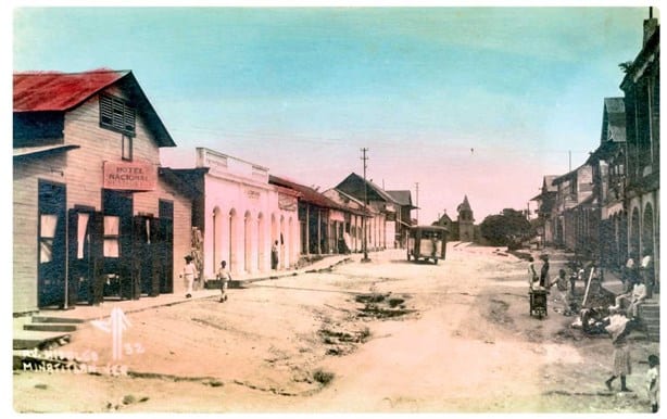Así lucía la avenida principal Hidalgo de Minatitlán hace 90 años