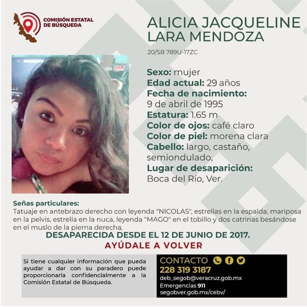 Alicia desapareció en Boca del Río desde hace 7 años, su familia pide apoyo para localizarla