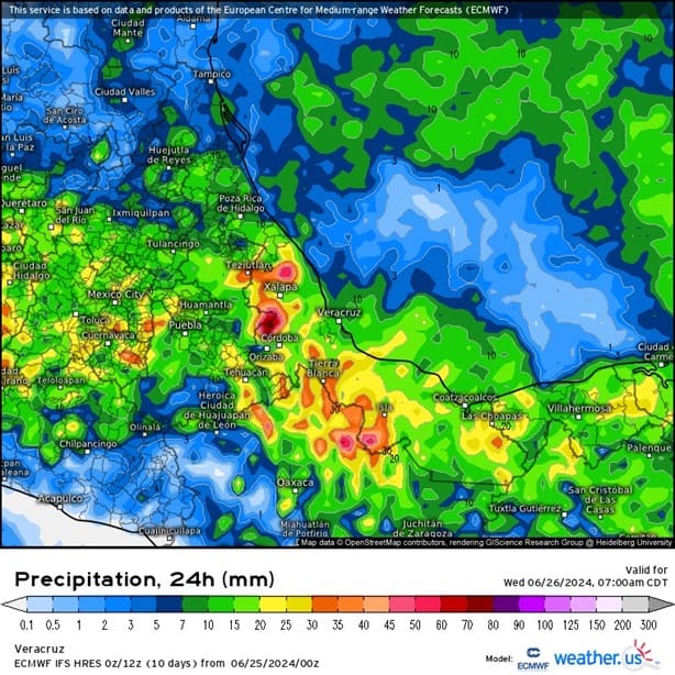 Así estará el clima en Veracruz este martes 25 de junio