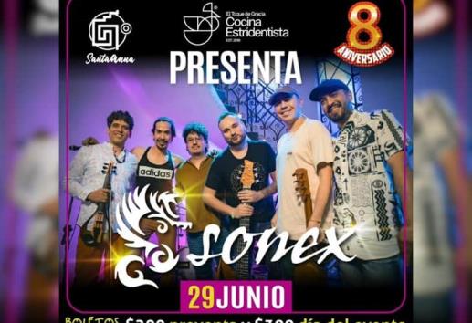 Sonex ofrecerá concierto en Xalapa