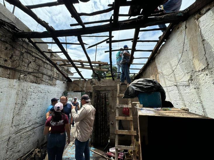 Inicia rehabilitación de casas dañadas por lluvias en Actopan
