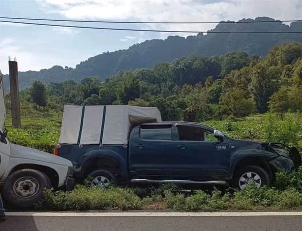 Accidente de camionetas en la carretera Coscomatepec- Huatusco