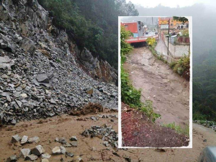 Lluvias en Veracruz: Deslaves y crecida de ríos en zona centro