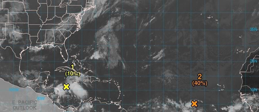 Alertan por dos ondas tropicales que afectarán al Golfo de México y Mar Caribe