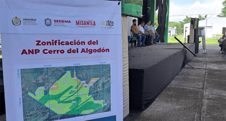 Fortalecen Programa de Manejo del Área Natural Protegida Cerro del Algodón en Misantla 