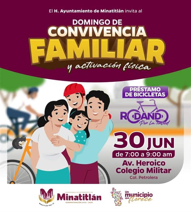 Realizarán domingo de convivencia familiar en Minatitlán; lugar y fecha