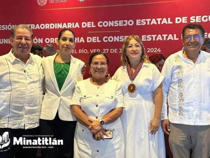Carmen Medel reconoce el Trabajo en Seguridad Pública y Participa en Sesiones Clave en Veracruz
