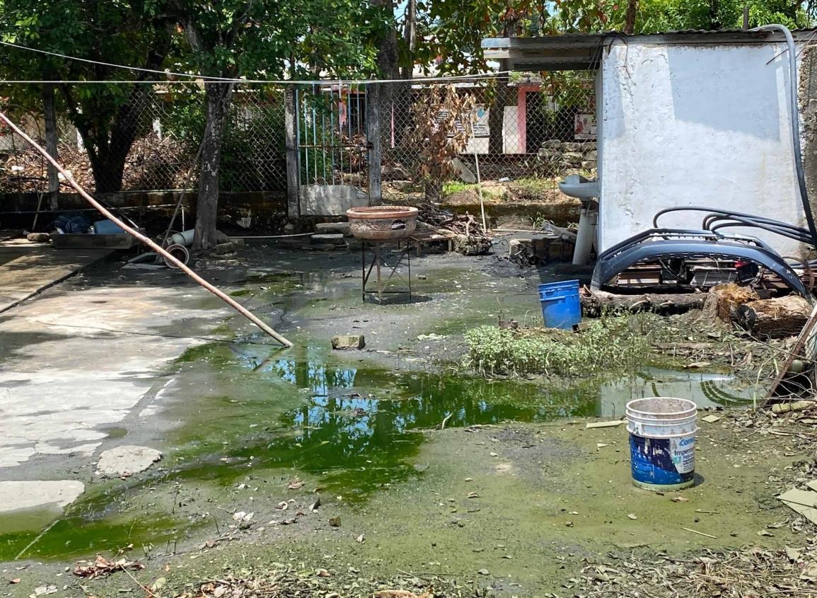 Falla en sistema de drenaje estuvo a punto de inundar casa en Minatitlán | VIDEO