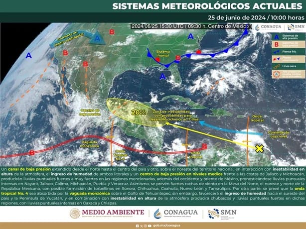 Tormenta tropical Chris: cuándo se formaría y estados afectados