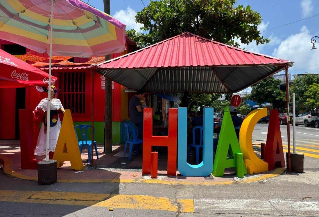Colocan letras turísticas en el Barrio de la Huaca, en Veracruz