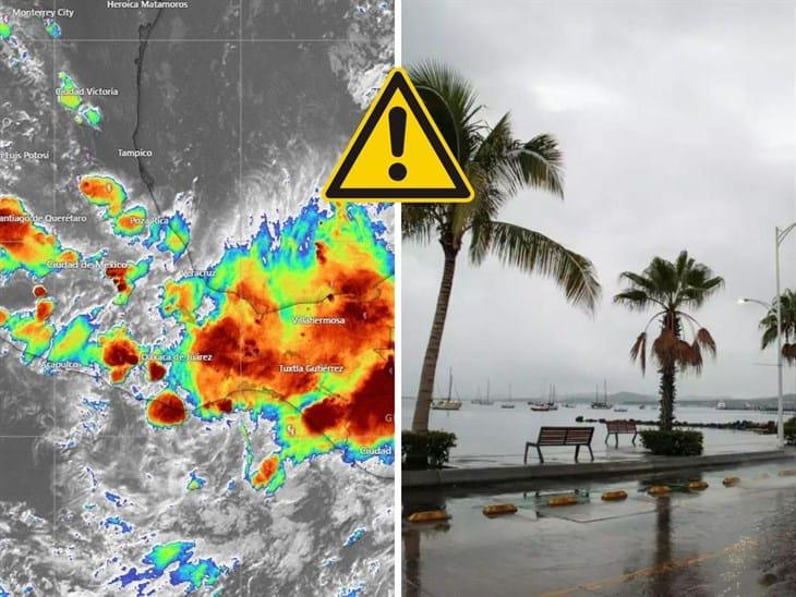 Disturbio tropical 94L provocará más lluvias en Veracruz ¡atención!