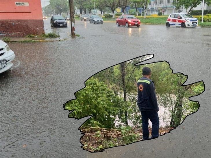 Continúan intensas lluvias en Poza Rica, PC mantiene Alerta Gris