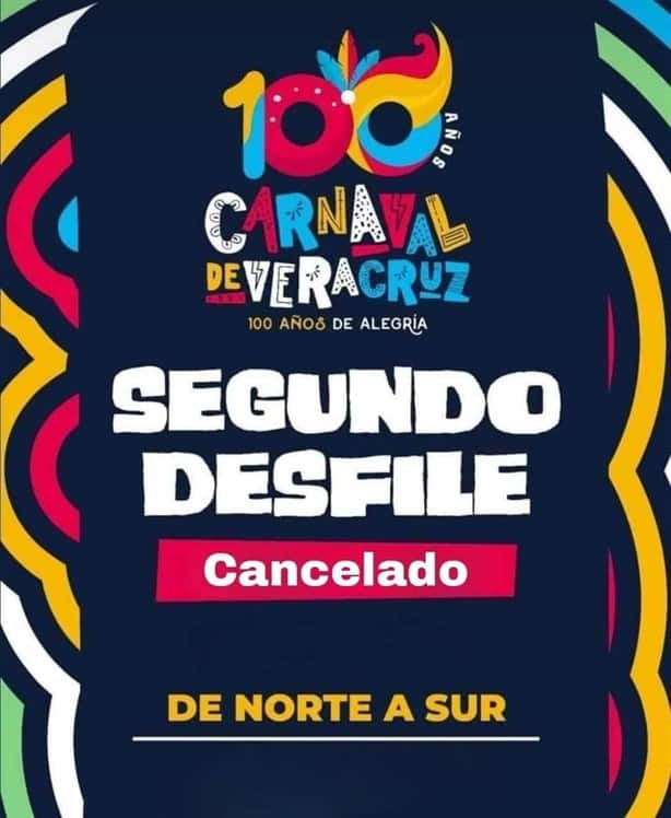 Canceladas las actividades del Carnaval de Veracruz de este domingo por fuertes lluvias