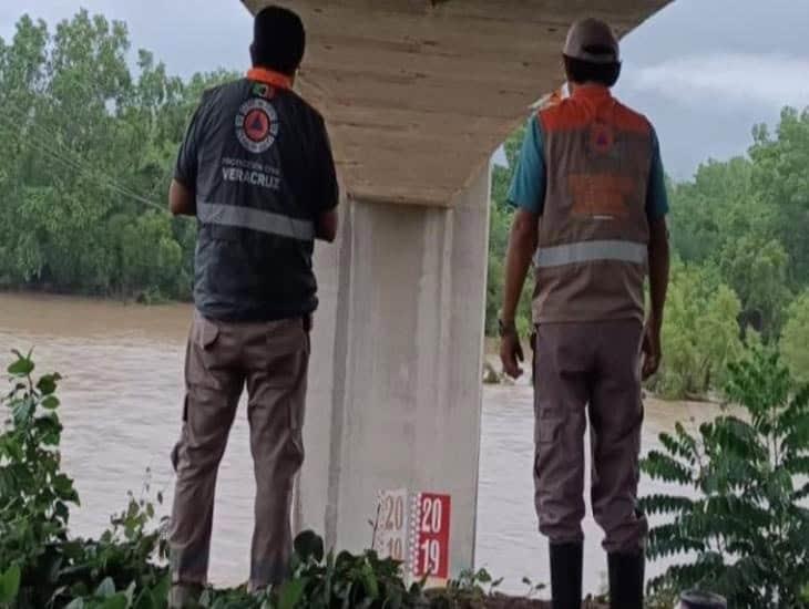 Autoridades vigilan estos 3 ríos de Veracruz tras paso de depresión tropical Chris