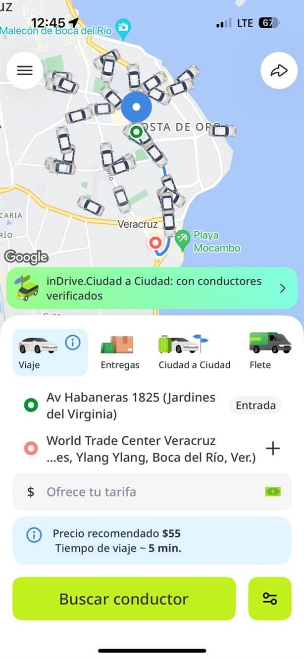 Cuánto cuesta un taxi del ADO de Veracruz al WTC de Boca del Río