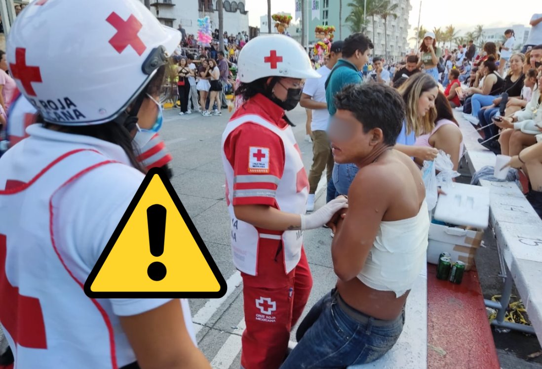 Hombre herido en riña previo a segundo desfile del Carnaval de Veracruz 2024